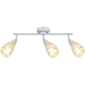 Prosta lampa sufitowa z 3 szklanymi reflektorami 93-55729 z serii JUBILAT