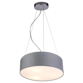 Lampa wisząca z szarym, zabudowanym abażurem ⌀40 31-67722 z serii KIOTO