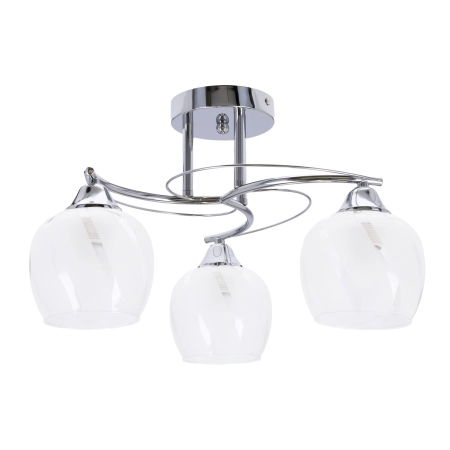 Chromowana lampa sufitowa z kloszami 33-09456 z serii PREGO - 2