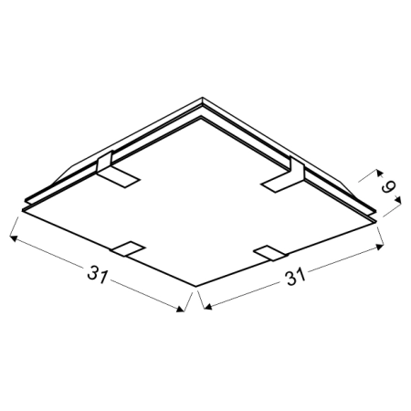 plafon 10-30306 z serii RAPSODY - wymiary