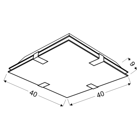 plafon 10-30382 z serii FIERA - wymiary