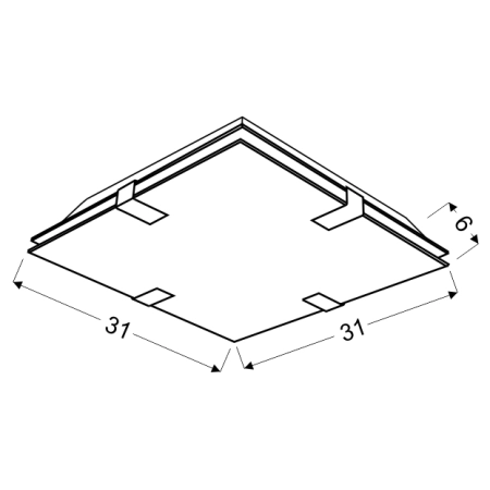 plafon 10-30535 z serii VAGANTE - wymiary