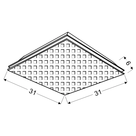 plafon 10-30627 z serii MOSAIC - wymiary