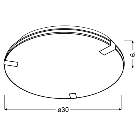 plafon 13-30696 z serii VAGANTE - wymiary