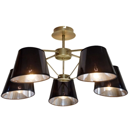 Stylowa lampa sufitowa z błyszczącymi abażurami 35-54999 z serii CORTEZ