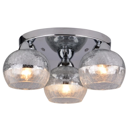 CROMINA LAMPA SUFITOWA PLAFON OKRĄGŁY 3X60W E27 CHROM