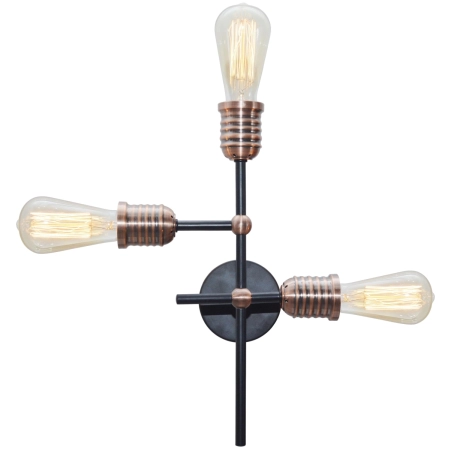 Designerska, loftowa lampa ścienna bez kloszy 33-66893 z serii KIRIMU