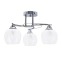 Chromowana lampa sufitowa z kloszami 33-09456 z serii PREGO