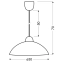 Lampa wisząca do kuchni w stylu klasycznym 31-49851 z serii LUKRECJA - wymiary