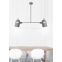 Designerska, szara lampa wisząca do salonu loft 32-66510 z serii GRAY 2