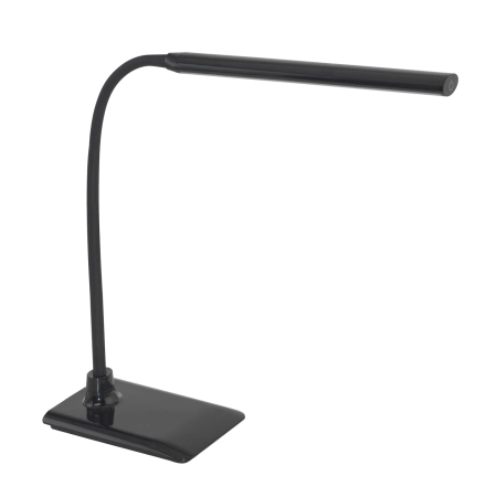 Czarna lampka biurkowa LED z elastycznym ramieniem 96438 z serii LAROA