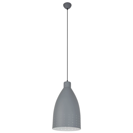 Szara, minimalistyczna lampa wisząca 8022/1 ZWIS -01 z serii KRETA