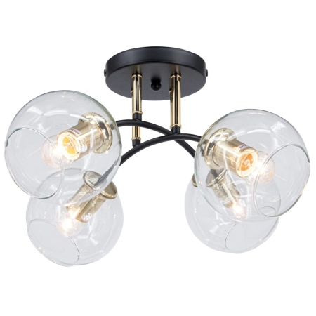 Klasyczna lampa sufitowa do salonu 8084/4 BL TR z serii ELBA