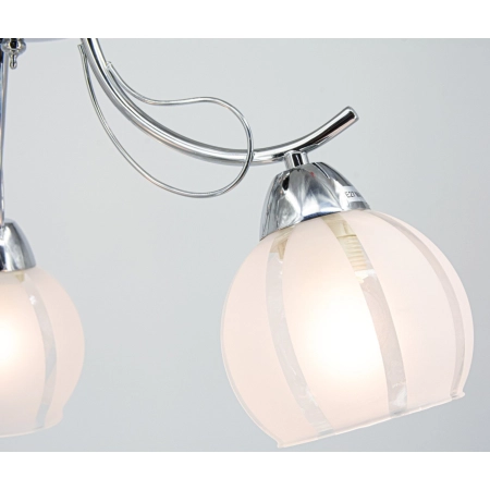 Chromowana lampa sufitowa z kloszami 8732/3 8C z serii FARO - 3