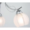 Chromowana lampa sufitowa z kloszami 8732/3 8C z serii FARO - 3