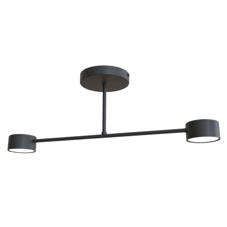 Minimalistyczna lampa na 2 żarówki 1355/2 z serii HALO 2 BLACK