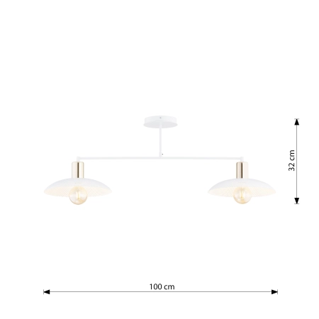 Designerska lampa sufitowa do stylowej kuchni 1321/2 z serii SPIRIT