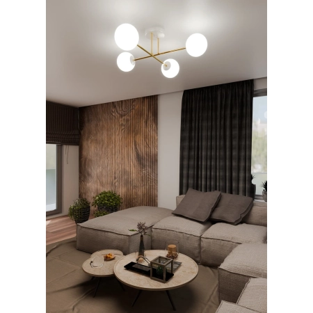 Elegancka lampa sufitowa, idealna do sypialni 1234/4 z serii MAGNUM