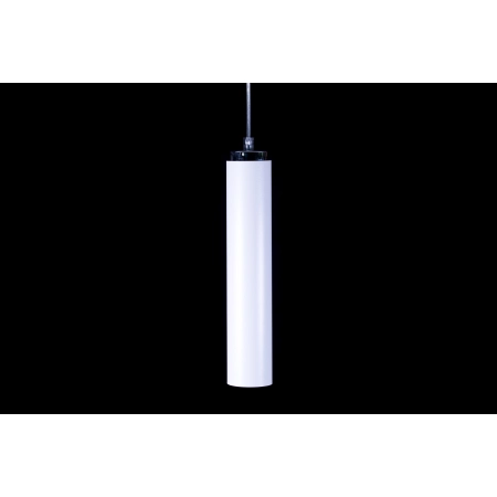 Biała pojedyncza lampa wisząca z gwintem GU10 955/1 z serii LUNA - 2