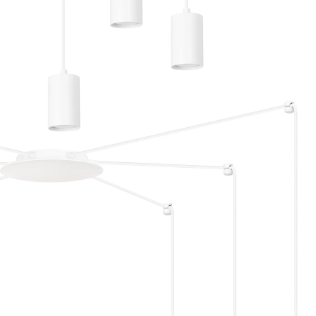 Modernistyczna lampa wisząca w kolorze bieli 525/6 z serii TRAKER - 4