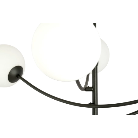 Lampa sufitowa o obłych kształtach, białe kule 1102/6 z serii HUNTER - 7