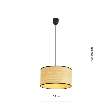 Lampa wisząca do kuchni w stylu rustykalnym 1149/1 z serii ASTON - 6