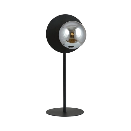 Ozdobna, niesymetryczna lampka stołowa - czarna 1186/LN z serii OSLO