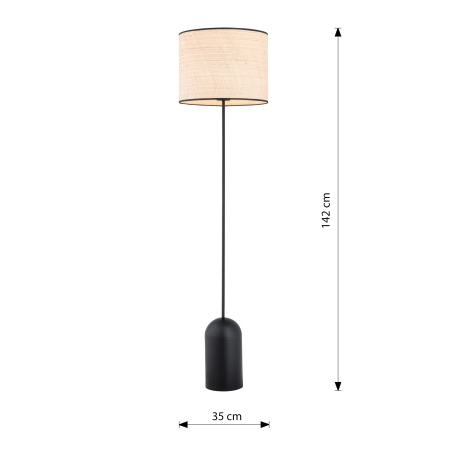 Minimalistyczna lampa podłogowa do salonu 1324/LP1 z serii ASPEN