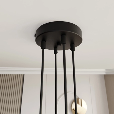 Modernistyczna lampa wisząca do salonu 1325/4 z serii MOTIF