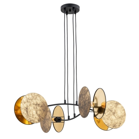 Lampa wisząca z nietypowymi abażurami 1326/4 z serii MOTIF
