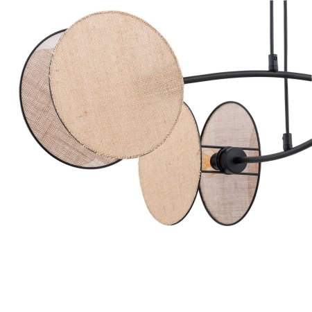 Lampa wisząca z naturalnymi abażurami 1328/4 z serii MOTIF