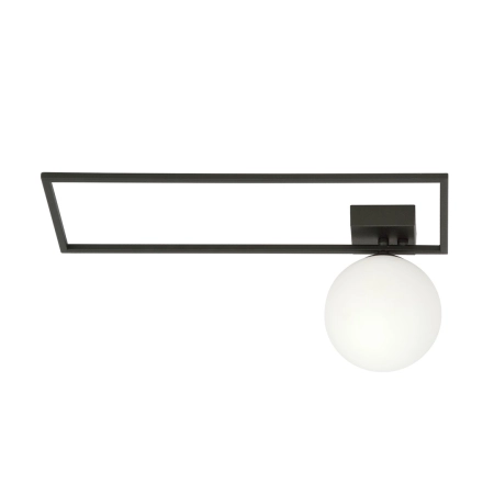 Minimalistyczna lampa sufitowa z białą kulą 1130/1A z serii IMAGO