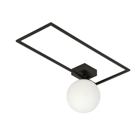 Minimalistyczna lampa sufitowa z białą kulą 1130/1A z serii IMAGO