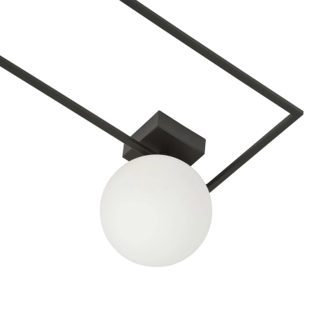 Minimalistyczna lampa sufitowa z białą kulą 1130/1A z serii IMAGO