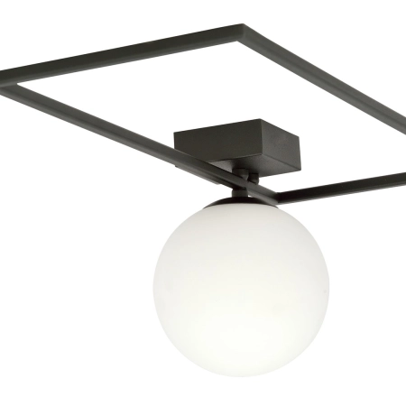 Minimalistyczna lampa sufitowa z białą kulą 1130/1A z serii IMAGO