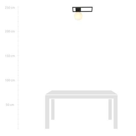 Designerska, pojedyncza lampa sufitowa 1130/1D z serii IMAGO