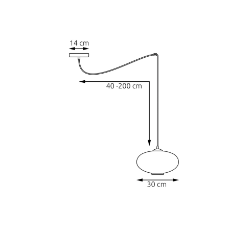 Niezwykła lampa wisząca, biały klosz 1374/1 z serii ORIGO 1 BL OPAL - 4