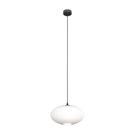 Lampa z szerokim, białym kloszem 1376/1 z serii COCO 1 BL OPAL