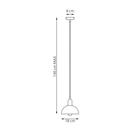 Ozdona lampa wisząca, złoty element 1386/1 z serii MOTO 1 BL