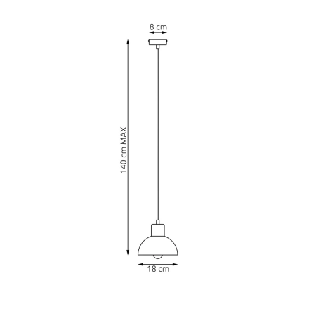 Uniwersalna lampa wisząca z dodatkiem drewna 1393/1 z serii SECO 1 BL - 5