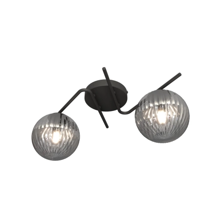 Elegancka lampa sufitowa, grafitowa 1396/2 z serii VESPA 2 BL GRAFIT