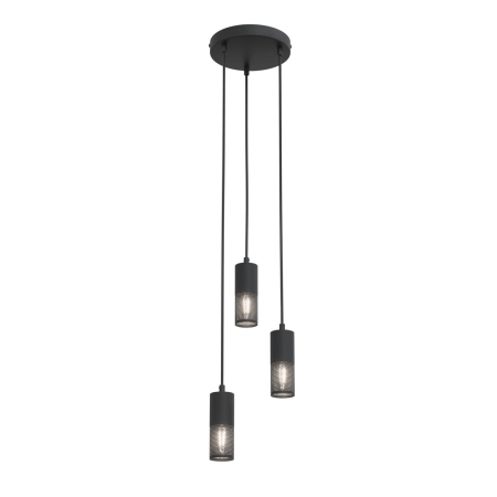 Modernistyczna lampa wisząca 1407/3PREM z serii MELT 3PREM BLACK