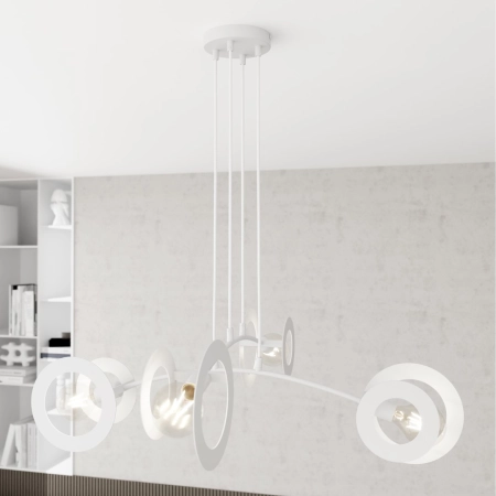 Poczwórna lampa wisząca na żarówki E27 1414/4 z serii EUFORIA 4 WH - 4