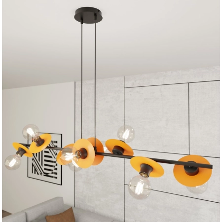 Pomarańczowa lampa wisząca 1428/8 z serii TOKEN 8 BL ORANGE - 4