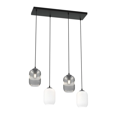 Dwukolorowa lampa wisząca 1436/4 z serii VERDI 4 BL MIX