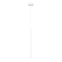 Biała lampa wisząca w kształcie długiej tuby 553/1 z serii SELTER