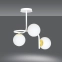 Stylowa, biało-złota lampa sufitowa do kuchni 1033/3 z serii RAGNAR - 2