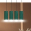 Elegancka lampa wisząca z zielonymi abażurami 1058/4 z serii BENTE - 9