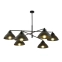 Loftowa lampa, 6 źródeł w metalowych kloszach 1211/6 z serii MAVERICK