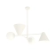 Designerska lampa wisząca do kuchni 1348/4 z serii HERMES 4 WHITE